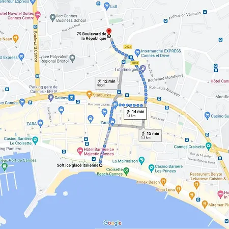 Centre, T2 Moderne Renove, Balcon Clim&wifi Lejlighed Cannes